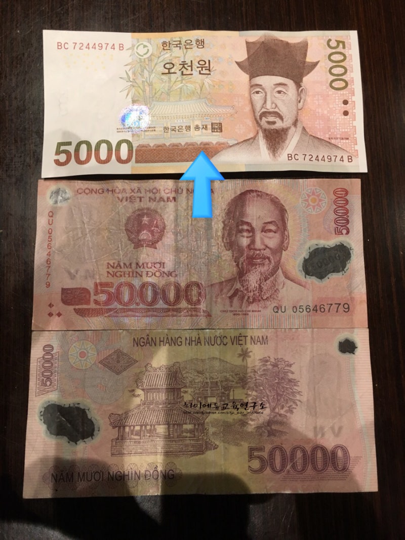 베트남 여행시 환전은 얼마? 베트남 화폐 동(VND)빨리 한국돈으로 환산하는 방법^^ : 네이버 블로그