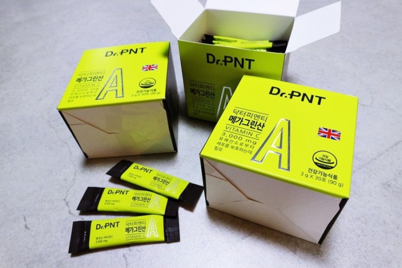[녹십자웰빙] #닥터피엔티(Dr.PNT) 메가그린산 영국산 비타민C로 건강 챙기기!
