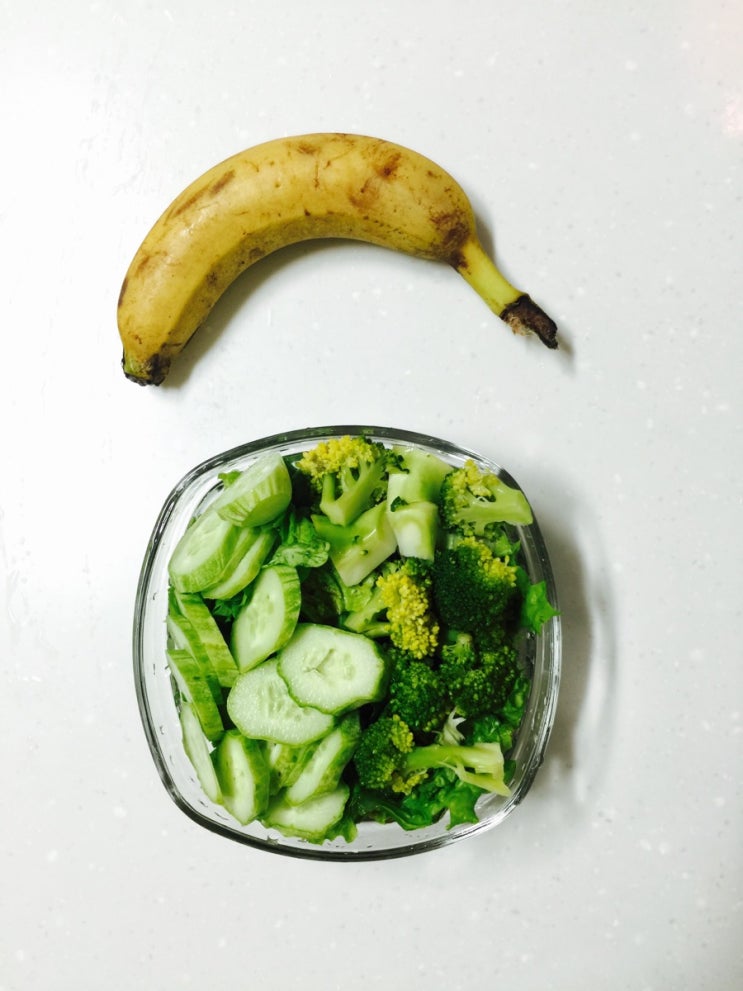 상추다이어트 3일차(바나나, 상추 샐러드)