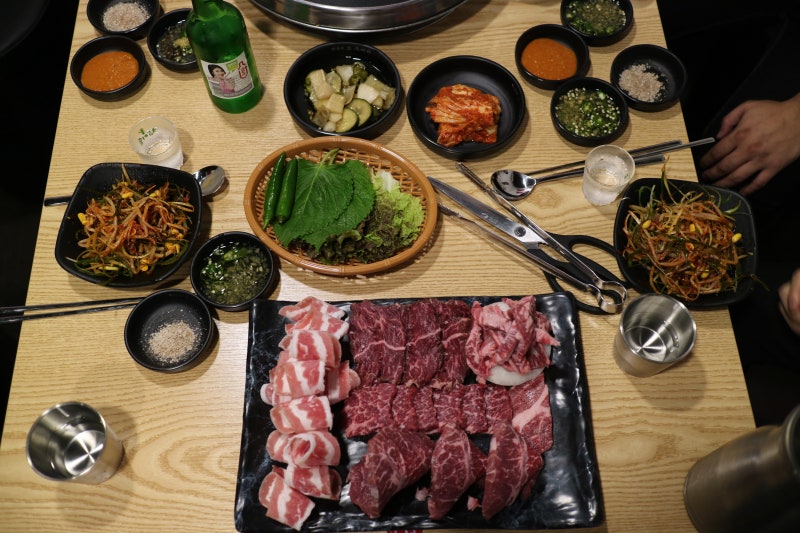 홍대 소고기 무한리필 한상에소두마리에서 회식 ㅎㅎ : 네이버 블로그