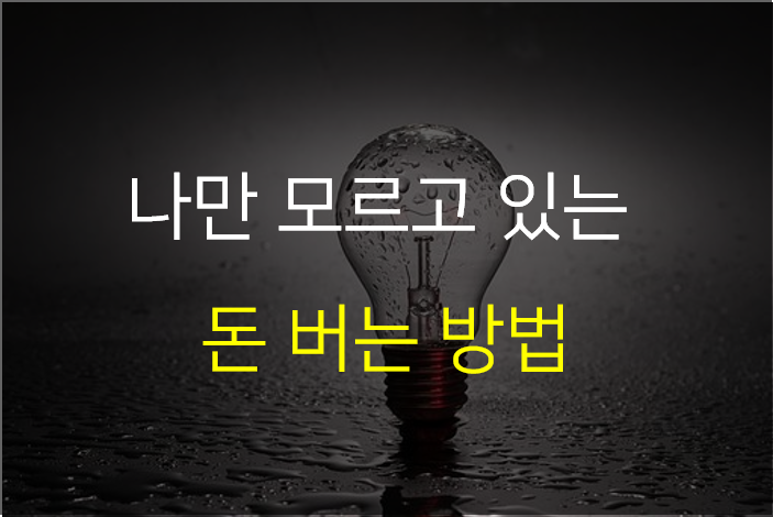  나만 몰랐던 구글에서 돈 버는 방법