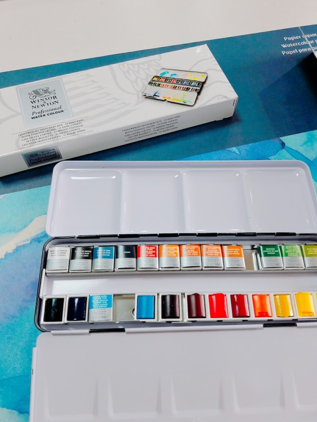  윈저&뉴튼(WINSOR&NEWTON)water colour 고체형수채화물감