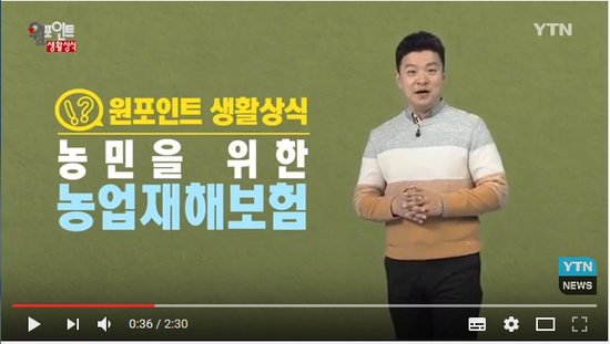자연재해로부터 농민을 보호하는 '농업재해보험' / YTN (GOMbuy곰바이) 자연재해로부터 농민을 보호하는 '농업재해보험' / YTN (GOMbuy곰바이)