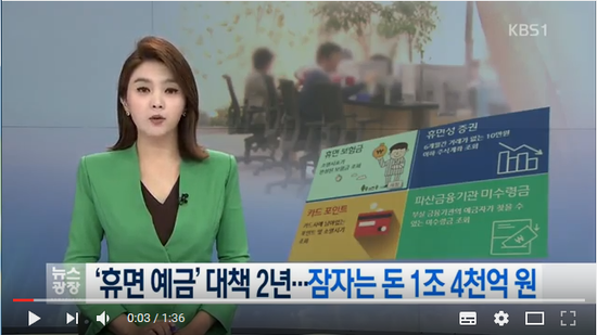 ‘휴면 예금’ 대책 2년…잠자는 돈 1조 4천억원 - KBS NEWS(GOMbuy곰바이) ‘휴면 예금’ 대책 2년…잠자는 돈 1조 4천억원 - KBS NEWS(GOMbuy곰바이)
