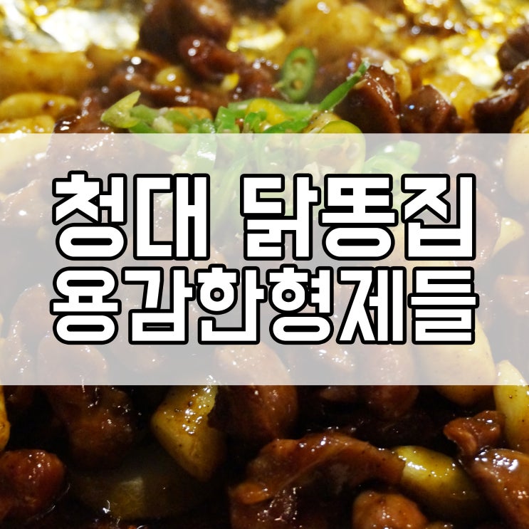 청대 닭똥집 용감한 형제들 청대 닭똥집 용감한 형제들