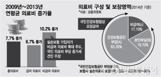 새 정부 실손보험·차보험 '질타'..수수료 이어 보험료도 '압박' - 국정기획위, 금융위 보고서 실손보험 집중 지적...차 보험료 공정위 담합조사도 이어질듯