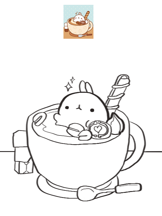 몰랑이 색칠공부 1탄! : 네이버 블로그