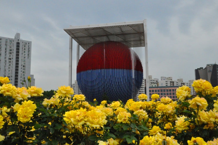 올림픽공원 장미정원