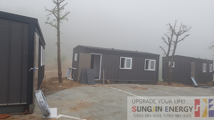 이동식콘테이너주택 바닥난방과 전기보일러/성진에너지 이동식콘테이너주택 바닥난방과 전기보일러/성진에너지