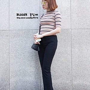 이프네 부츠컷 바지입고 데일리룩