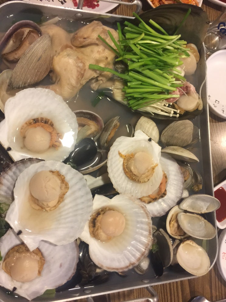  신당역 조개찜, 조개구이 전문점! 뻘하우스 회식 후기!
