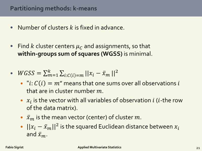 [Cluster Analysis] Partitioning 방법 (K-means, PAM(Partitioning Around ...