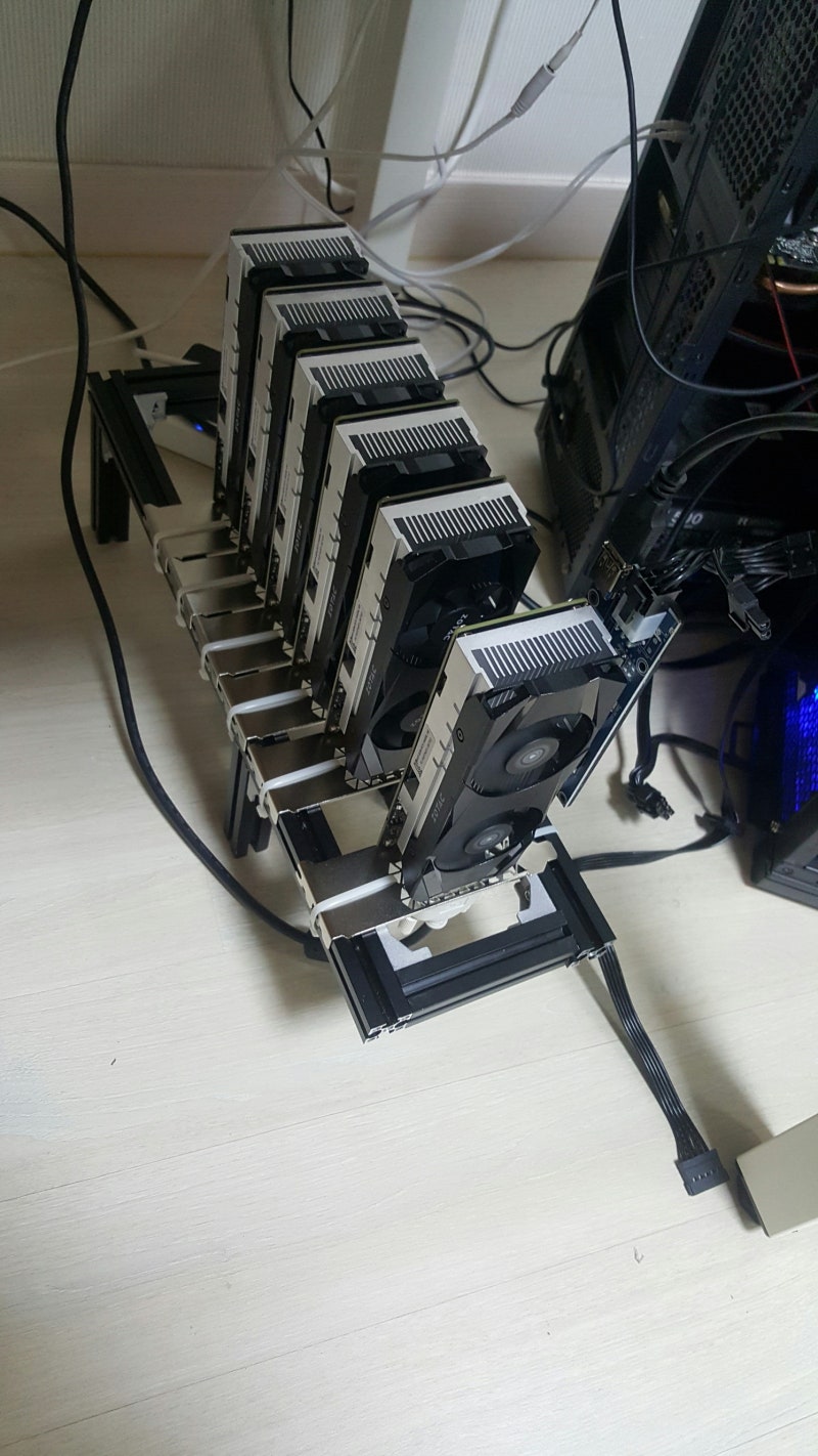 이더리움, 1050Ti 6way 채굴기 제작 : 네이버 블로그