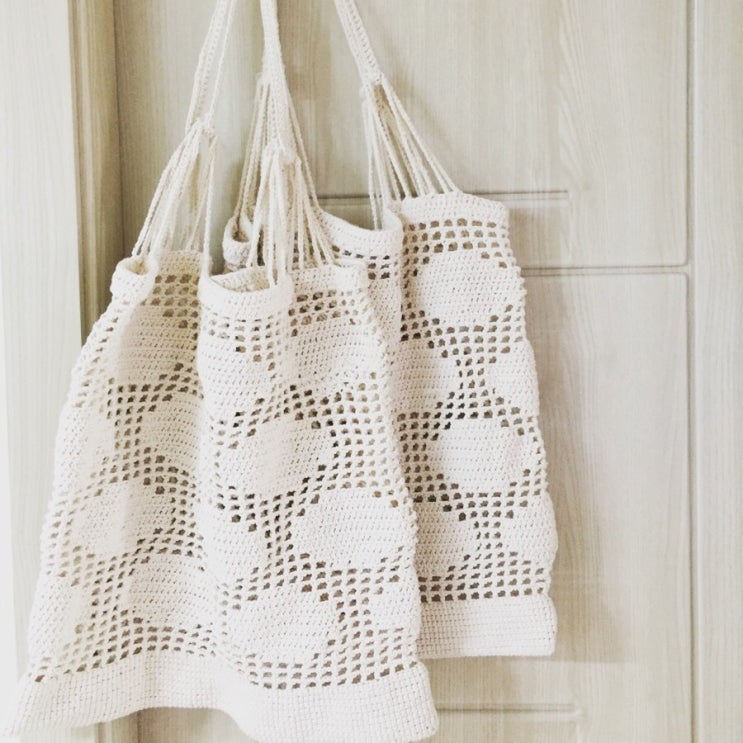 코바늘 네트백 뜨기, 그물백 뜨기