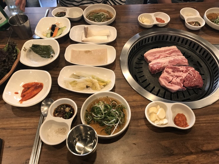  아산테크노밸리 맛집 둔포 맛집 삼겹살 회식하기 좋은 황가네생고기 추천