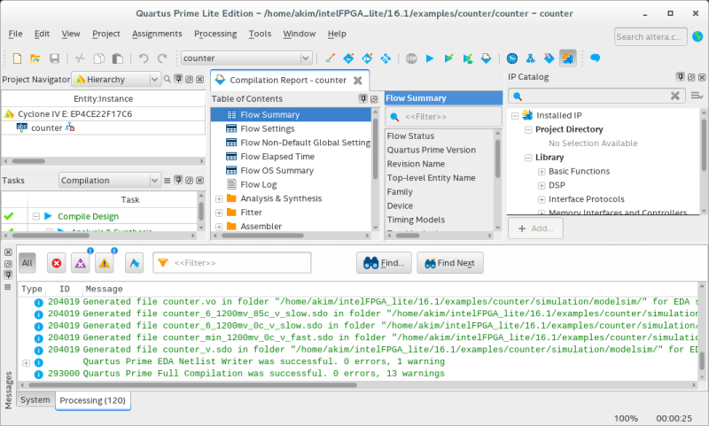 Quartus Prime Example project - Counter : 네이버 블로그
