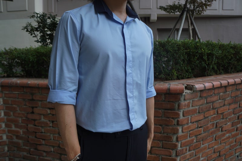 남자 하늘색 셔츠 코디 와이셔츠 입는법 네이버 블로그