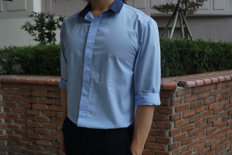 남자 하늘색 셔츠 코디 와이셔츠 입는법 네이버 블로그