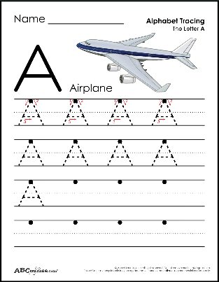 알파벳A 따라쓰기 
