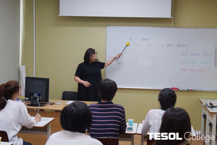  [부산테솔/방과후영어지도사] 이중자음단어 배우기 -코섹강사교육 현장!