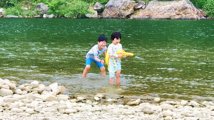  홍천강 무료 오토캠핑장 -  모곡밤벌유원지