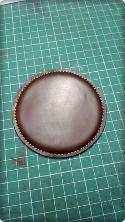  가죽공예) 가죽 코스터, Leather coaster, 티코스터 제작기