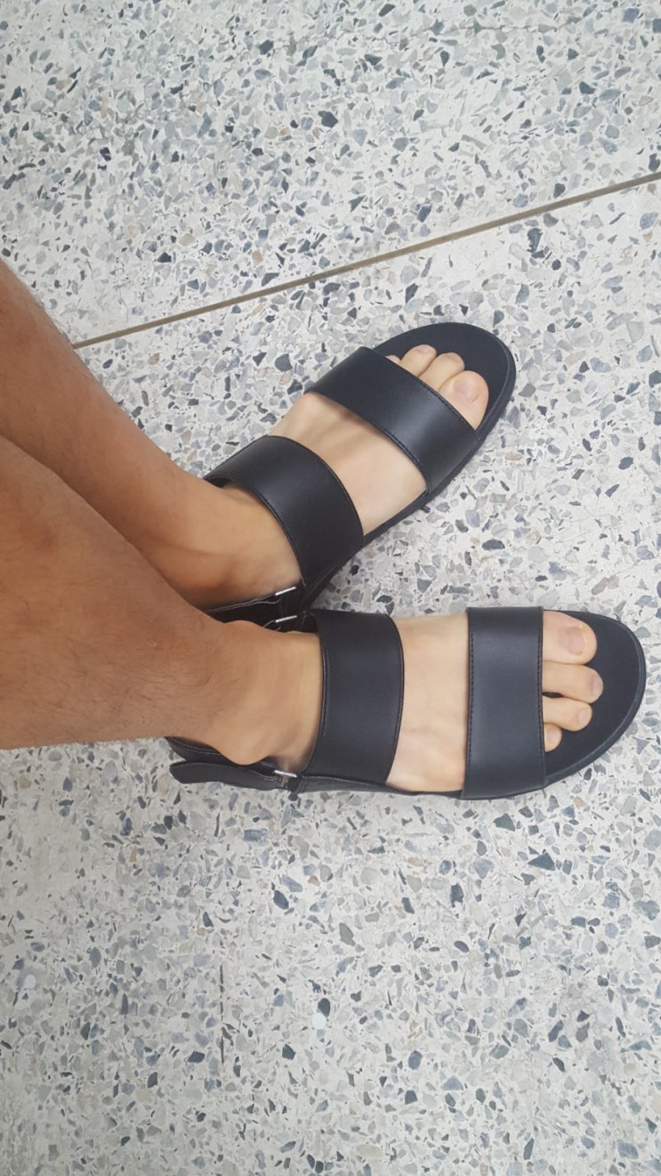  싸구려틱한 랜드마스터 올인원 컴포트 샌들 (남성 검정)