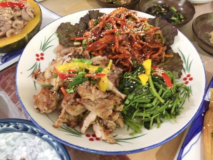  닭꼬미 정식 : 순천 청소골 산수정 산장