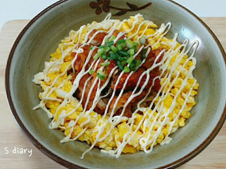 남은 치킨 활용법 '치킨 마요 덮밥' 만들기