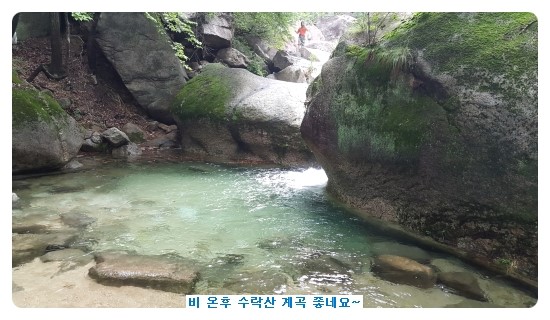  비 온후 수락산 계곡 좋네요~