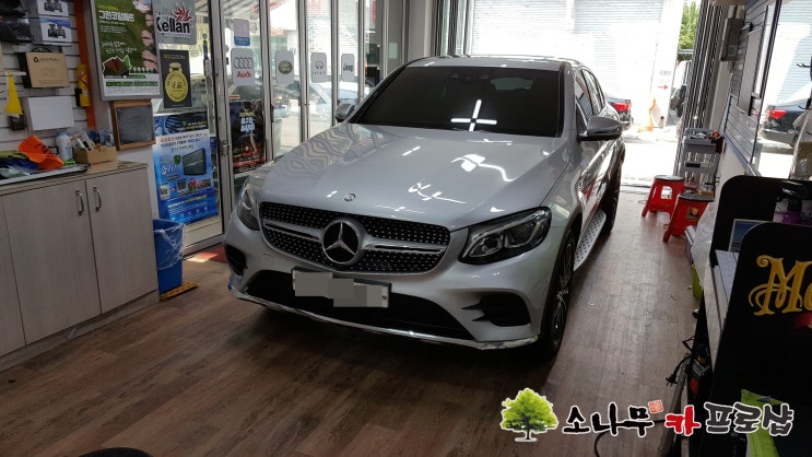  벤츠 GLC 아틀란 네비 AP캐스트 장착