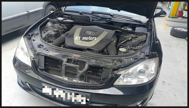  K1모터스 벤츠 S350 엔진오일교환편