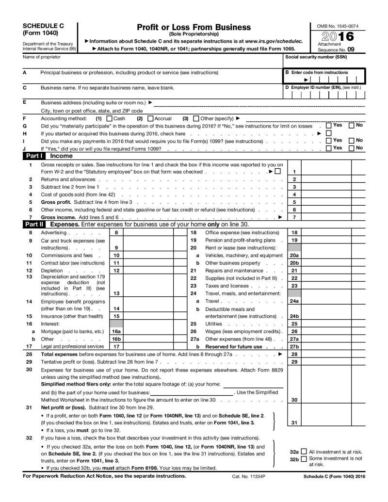 미국 세금]개인세금보고 - 자영업, 개인사업자 소득보고 : 네이버 블로그