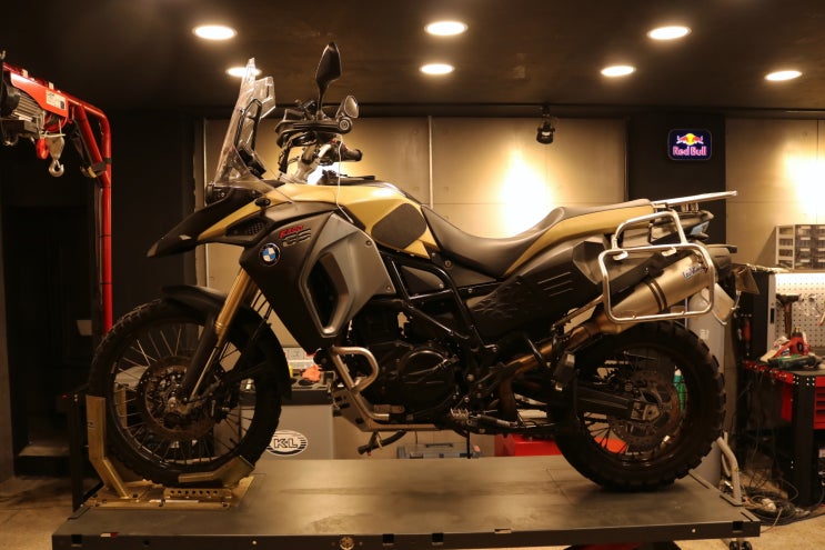  14년식 F800GS 어드벤처 대,소기어 및 체인교환 - [바이킹넷 대전점 길스개러지]