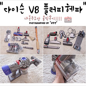 [무선청소기] 다이슨 V8 플러피헤파 솔직후기(단점 多)