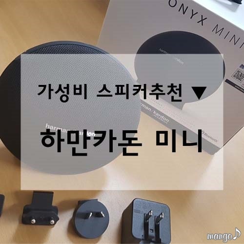 [가성비 대비 블루투스 스피커 추천] 하만카돈 오닉스 미니 개봉 후기 ONYX MINI