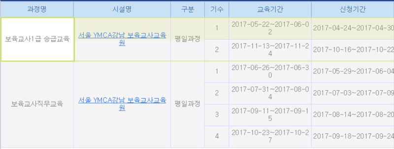 서울시 어린이집교원 보수교육 안내