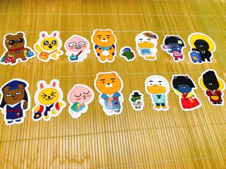 여행용 캐리어 꾸미기, 카카오 프렌즈 스티커 붙이기 여행용 캐리어 꾸미기, 카카오 프렌즈 스티커 붙이기