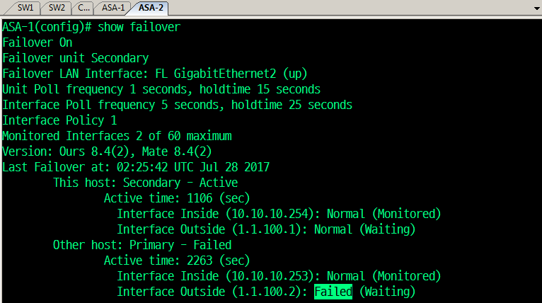 Firewall Failover (이중화) 2 - Active/Standby : 네이버 블로그