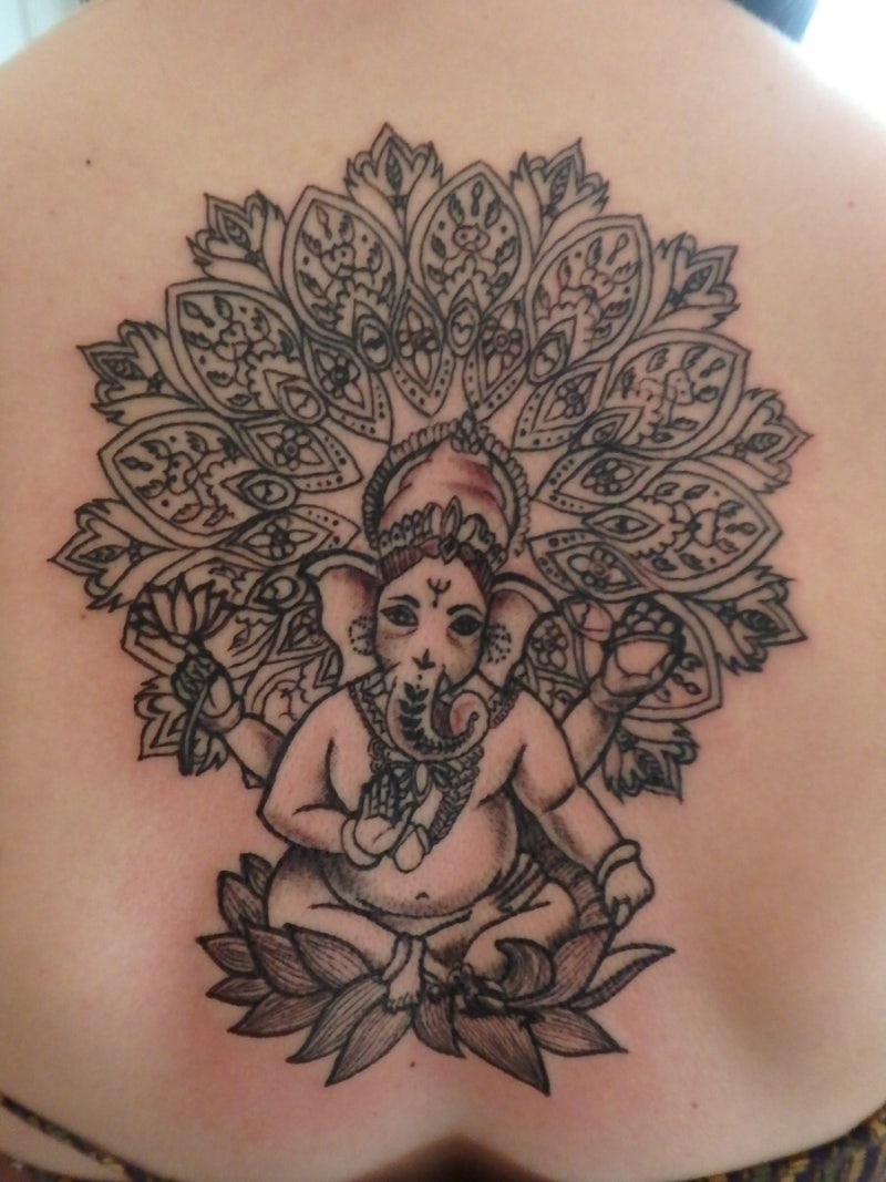 이태원타투]요가피플들에게 힌두 타투1 가네쉬(ganesh) : 네이버 블로그, image size:800x1067