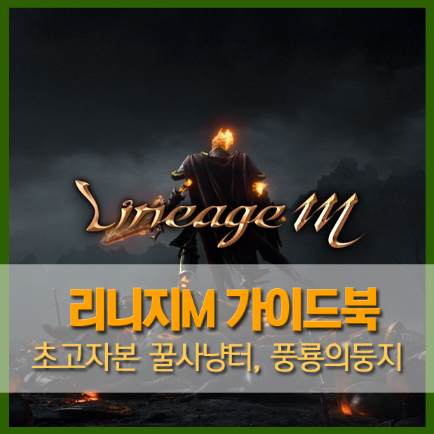  [가이드북] 리니지M 초고자본 기사의 꿀사냥터, 풍룡의둥지! 68렙 기사 4인 파티 시간당 경험치 1.2%?! 스트라이커 게일도 드랍이!!