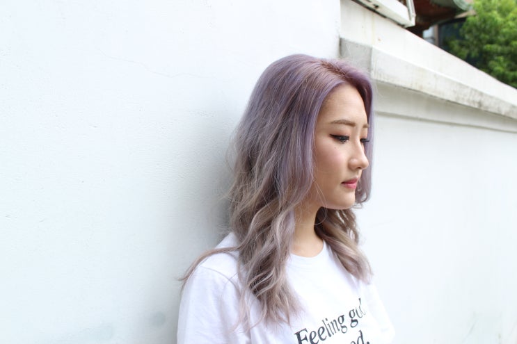  네이버 헤어멘토 경복궁 미용실 애쉬바이올렛컬러 염색