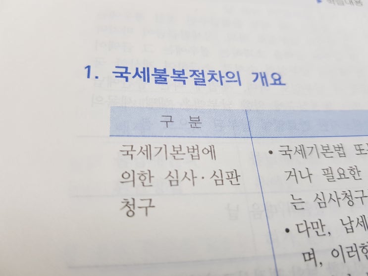  세법공부 :: 국세불복제도 / 국세불복절차 개요
