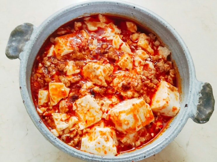  마파도우푸(麻婆豆腐,마파두부) 만들기