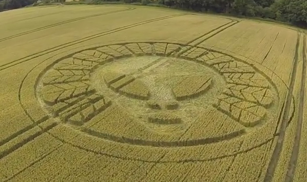 외계인이 지구인에게 주는 메세지! 미스터리 크롭써클 순식간에 만드는 UFO 포착한 놀라운 영상!" : 네이버 블로그