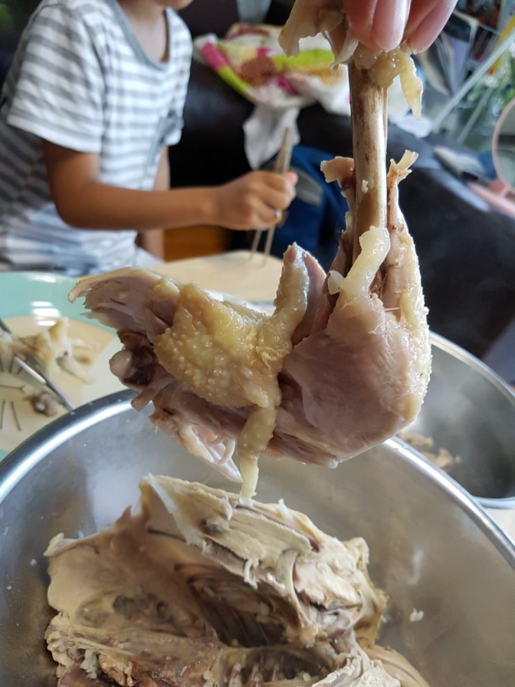  말복더위 복날엔 역시 산닭 백숙~! 짱맛나
