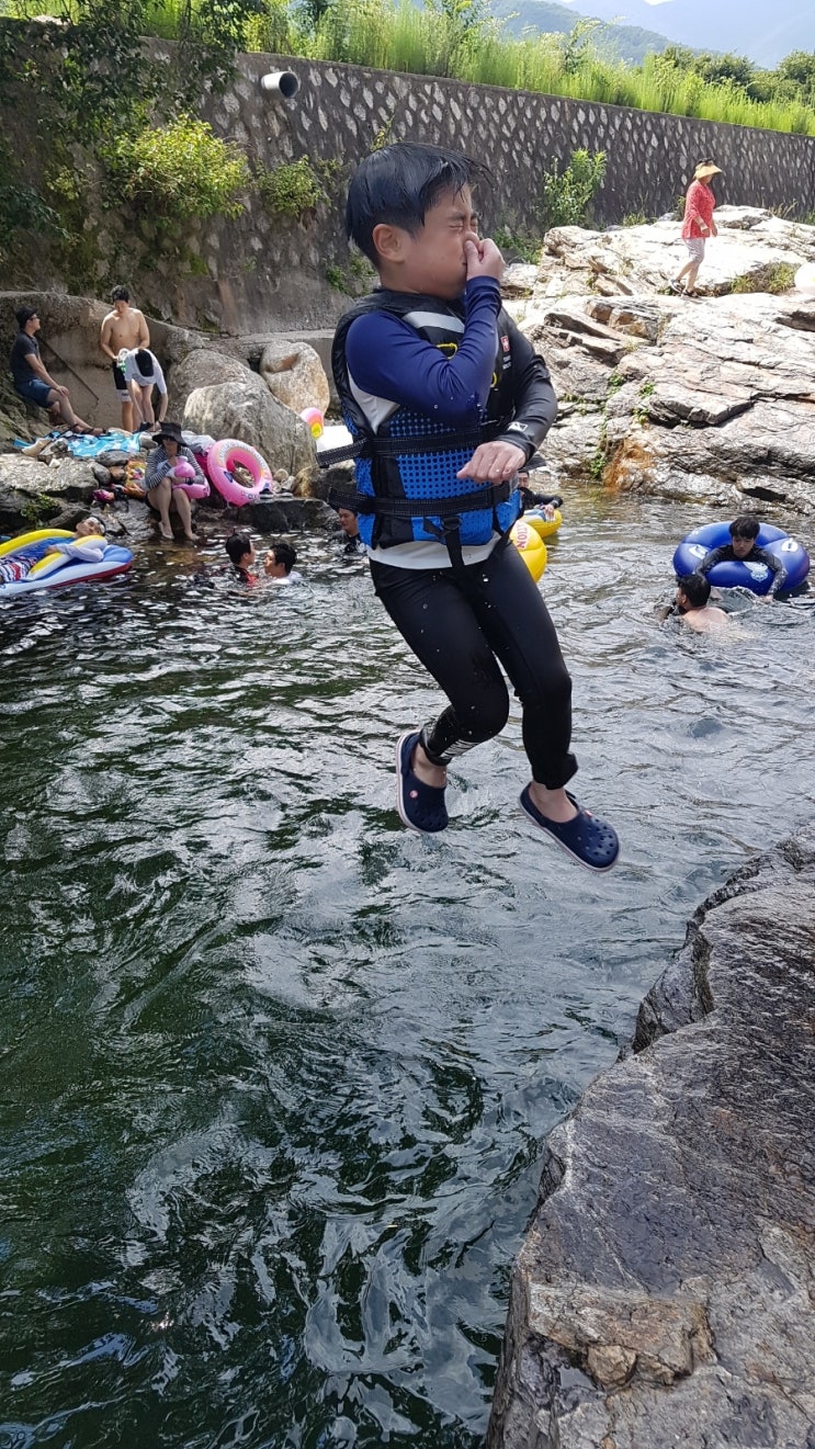  화악산 지류 물놀이 최고의 장소 발견!!!!!!!