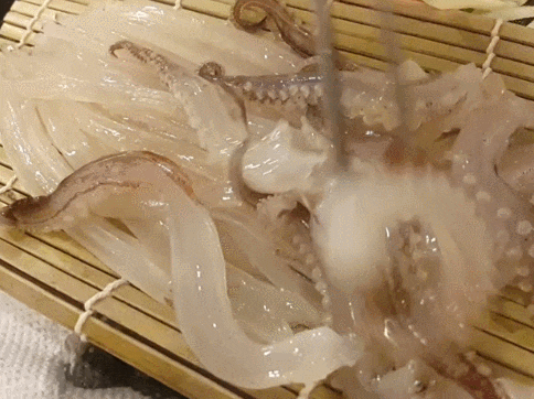  간만에 총각네서 오징어회 호로록 ~