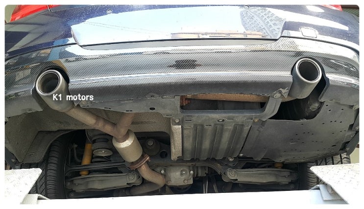  BMW정비센터 K1모터스 320d 귀가 떨어져나갈듯한 배기소음? 수리편