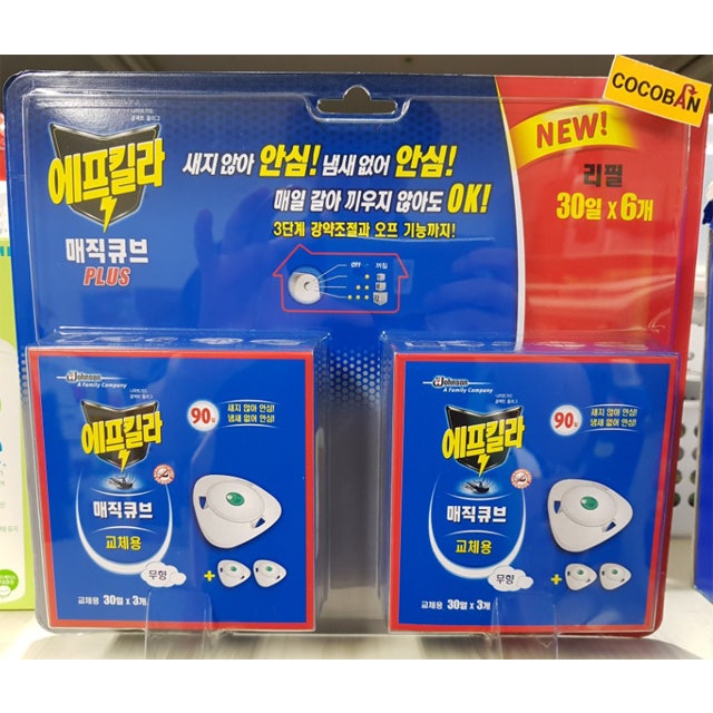 싸게삽시다~ 에프킬라 매직큐브 리필30일 x 6